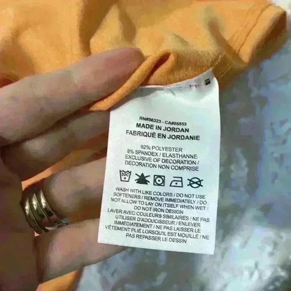 Nike Dri-Fit Orange Athletic Short Sleeve Shirt. Men’s Size Large - Picture 8 of 9